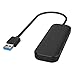 Lenovo 4-Port USB 3.0 Hub, Portable Data Hub Compatible for USB Type A Devices(Black-25)
