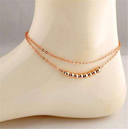 Double-Layered Versatile Anklet Fashion Bell-Shaped Ball Ankle