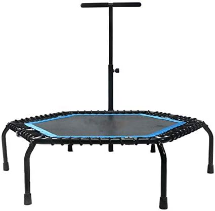 48インチの子供用トランポリン エクササイズ用トランポリンリバウンダ アームレスト付き 子供と大人がフィットネス折りたたみ式ホームトランポリンをエクササイズするのに適しています Hanbun