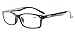 Eyekepper Spring Hinges with UV Protection, Anti Blue Rays, Anti Glare and Scratch Resistant Lens Amber Tinted Lenses Computer Reading Glasses Black +0.75