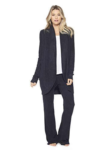 Barefoot Dreams Bamboo Chic Lite Circle Cardi,Black,Medium (Best Women's Bathrobe 2019)