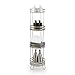 BINO 'Lafayette' 4-Tier Round Spa Tower, Nickel