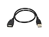 USB 2.0 A Male to A Female Extension 28/24AWG Cable  - 1.5ft