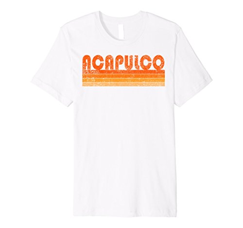Mens vintage retro acapulco mexico premium t shirt xl w…