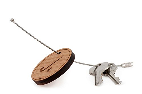 Field Hockey Stick Keychain, Wood Twist Cable Keychain - Large