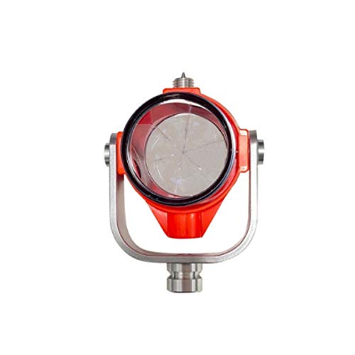 YXHUI Total Station Prism, Total Station Universal Prism Head, Prism Base, Frameless Tip clear and distinct (Color : Orange)