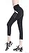 EAST HONG Womens Mesh Capri Workout Yoga Pants Running Tights Active Leggings