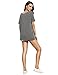 SheIn Women's Summer Short Sleeve Loose Casual Tee T-Shirt Misty Grey Medium