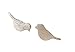 Sterling Silver Brushed Birds Stud Earrings