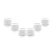Houseables White Jar Container, 4 Oz, 120 ML Gram Capacity, Plastic, BPA Free, Double Wall w/Removable Inner Liners & Dome Lids for Cosmetic Samples, Cream, Lotion