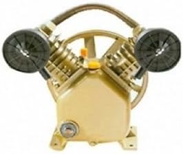 Twin Cylinder V Style Air Compressor Pump 3HP 2 Piston Motor Head Max Air Pressure 140 PSI 8Bar 1200RPM 10.5 flywhee by Natpapath