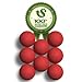 Colonel Pickles Novelties Tournament Foosball Balls - 8 Pack - Official 35mm Game Table Size - Competition Grip Red Tabletop Soccer Balls