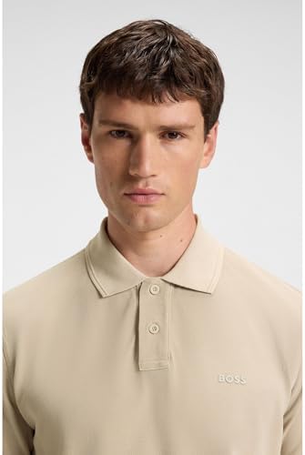 Boss prime polo, bege claro271, l para homens
