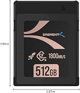 Sabrent Rocket CFX Pro CFexpress Type B 512GB Memory Card 1800MB/s R 1700MB/s view 8