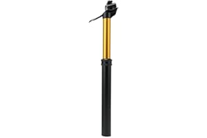 Bike Shock Absorber Dropper Seatpost 30 9/31 6mm with Hydraulic Hand Control, Sealed Oil Gas Structure, and Adjustable Saddle
