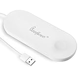 Asunflower Wireless Charger Dual Charging Pad Fast Charge Double Charger Auto Disconnect Charger for Apple Watch and iPhone X, iPhone 8/8 Plus, Galaxy S6/S7 Edge/S8/S8+ Smart Device Wireless Charge