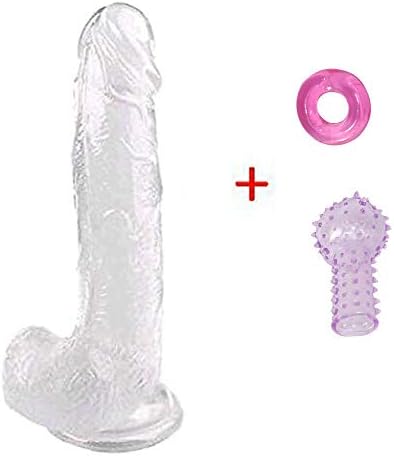 Soft 8 Inch Toy for Women and Wifes (Transparent)