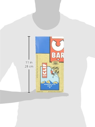 CLIF BAR – ENERGY PROTEIN BARS – CHOCOLATE CHIP – MADE WITH ORGANIC OATS – ENERGY BARS – NON-GMO – (1 COUNT)