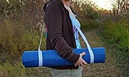 Adjustable Yoga Mat Carry Strap Sling &amp; Fitness Stretching Strap,Durable Cotton/Polyester Canvas Strap