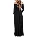 Mother Bee Maternity Off Shoulder Cowl Neck Maternity Dress for Baby Shower or Casual Wear Black