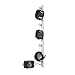HOT TIME Sex Toy Leather Wrist Cuffs Ankle Cuffs Kit with Adjustable Silver Stainless Steel Metal Spreader couple Handcuffs BDSM