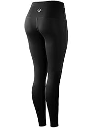 Neleus Mallas de yoga de cintura alta para correr, con bolsillo, 2 unidades