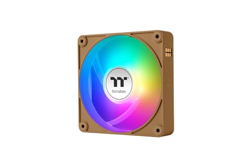Thermaltake CT140 EX Reverse ARGB Sync PC Cooling Fan | 140‑mm‑ARGB‑PWM‑Lüfter | Gravel Sand | 3 Fan Pack