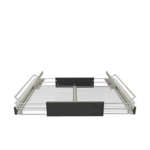 One Tier Adjustable Pull Out Kitchen Organizer,12.5" W X 19.7" D X 5.3”H,Easily