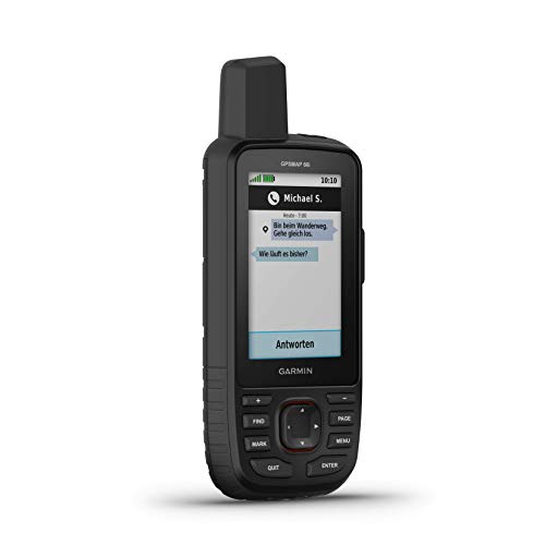 Garmin GPSMAP 66i GPS Handheld and Satellite Communicator and Aibocn 10,000mAh Portable Battery Charger Bundle (010-02088-01)