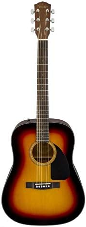 Fender CD 60 Dread V3 DS 6 String Acoustic Guitar - Walnut Fretboard-Sunburst