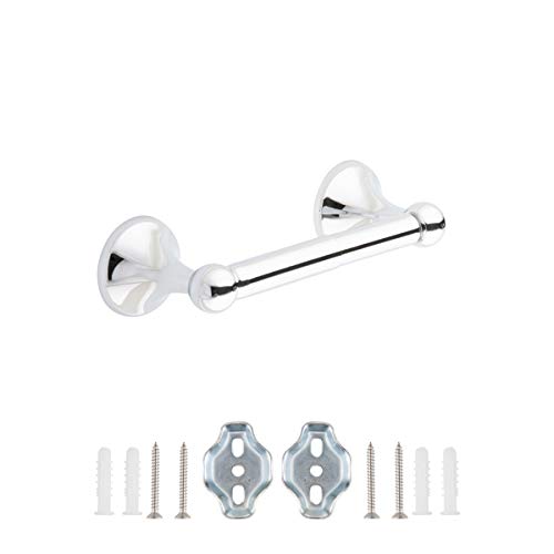 Amazon Basics AB-BR838-PC Soporte de papel higiénico de resorte estándar, cromo pulido