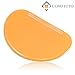 Lxnoap Food Grade Contoured Profile 6.4 x 4 inch, TPE Multipurpose Kitchen Scraper Spatula to Mix Scrape Shape Dough Pastry, Clean Bowl with No Residue, Conforms to Any Mixing Bowl
