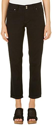 Royalty by YMI Womens Basic Double Button Jeans 6 Black