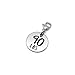 90 lbs Weight Loss Jewelry Charm - Motivational and Inspirational Jewelry for Fitness and Workout Motivation - Stainless Steel Engraved Charm and Clasp - Tarnish Free Charms