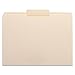 Business Source 1/3 Cut Top Tab File Folder - Middle Tab - Box of 100 Manila