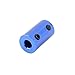 uxcell - a15102700ux1226 6mm to 6mm Bore Rigid Coupling Set Screw L25XD14 Aluminum Alloy,Shaft Coupler Connector,Motor Accessories,Blue w Wrench