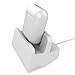 Charger Dock, Charging Stand with Cable Desktop Charge Station for Airpods and iPhone XR/XS/X/ 8/8Plus 7/7Plus/6/6Plus/6s/6s Plus/5/SE, iPad Mini, iPod Touch - White