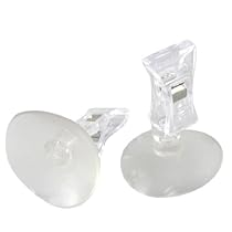uxcell Plastic Suction Cup Base Advertising Price Tag Clip 20mm Width