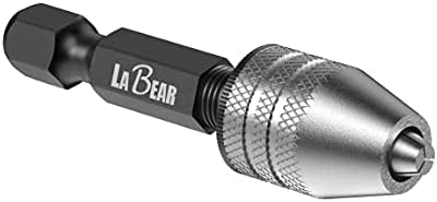 LABEAR Drill Chuck Keyless Mini Adapter ¼ Inch Hex Shank