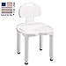 Carex Bath Seat And Shower Chair with Backrest for Seniors, Bath Chair For Elderly, Disabled, Handicap, and Injured Persons, Supports Up To 400lbs, Shower Seat For Inside Shower, Made in USA