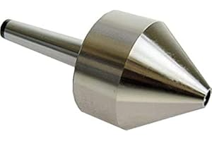 PRAZTECH® MT3 Revolving Lathe Live Center Bull Nose Morse Taper 3 | Hardened | Ideal for holding pipe, hollow work, cored holes (Capacity 1/2" to 2-1/2")