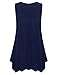 BELAROI Womens Plus Size Tank Tops Summer Sleeveless Scoop Neck Tunic Shirts Casual Loose T-Shirts Blouse(3X,Navy Blue)