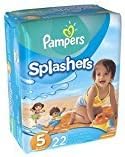 Pampers Splashers Swim Diapers Size 5 22 ea pack of 2