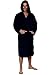 Del Rossa Mens Fleece Robe, Hooded Bathrobe