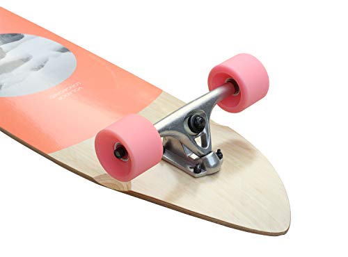 VOLADOR 42inch Freeride Longboard Complete Cruiser (Drop Through Deck - Camber concave) (NatureRD)