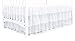 Tadpoles Triple Layer Tulle Bed Skirt, White, Full