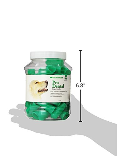 Top Performance ProDental Finger Brushes - Convenient Toothbrushes for Cleaning Pets' Teeth, 50-Pack