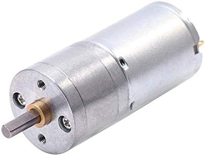 JYEMDV Geared Motor DC Motor 6V 12V Electric Gear Motor High Torque 5/10/15/30/60/100/150/200/300/400/500/1000/1200 RPM (Color : 200 RPM, Size : 6V)