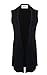 Meaneor Women's Oversized Open Longline Sleeveless Duster Blazer Jacket Coat
