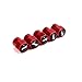 TK-KLZ 5Pcs Metal Car Wheel Tire Valve Stem Caps for Chrysler Jeep Grand Cherokee Wrangler Compass Cherokee Renegade Patriot Grand Comander Car Styling Decoration Accessories